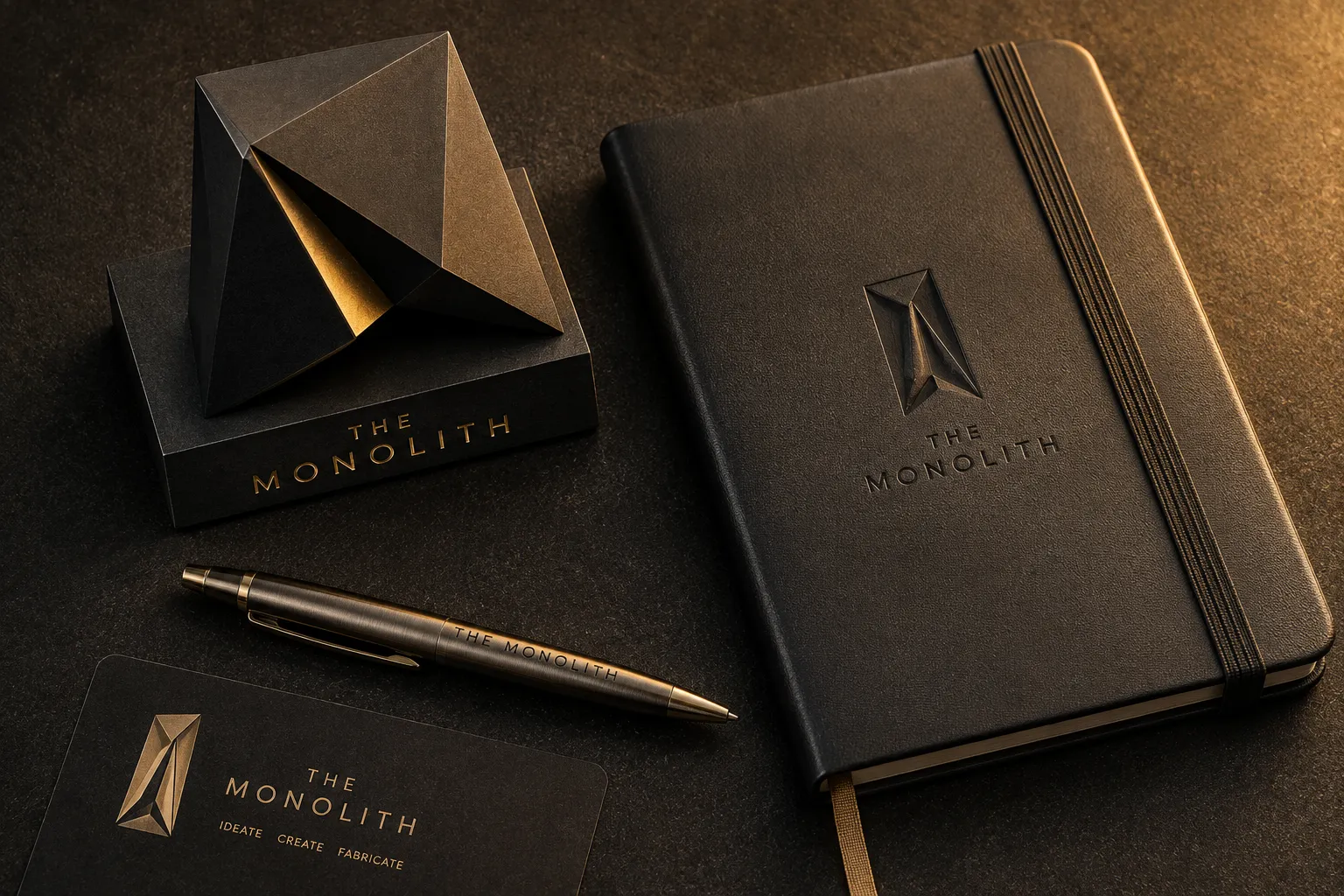 Corporate lobby sculpture and brand installation by The Monolith