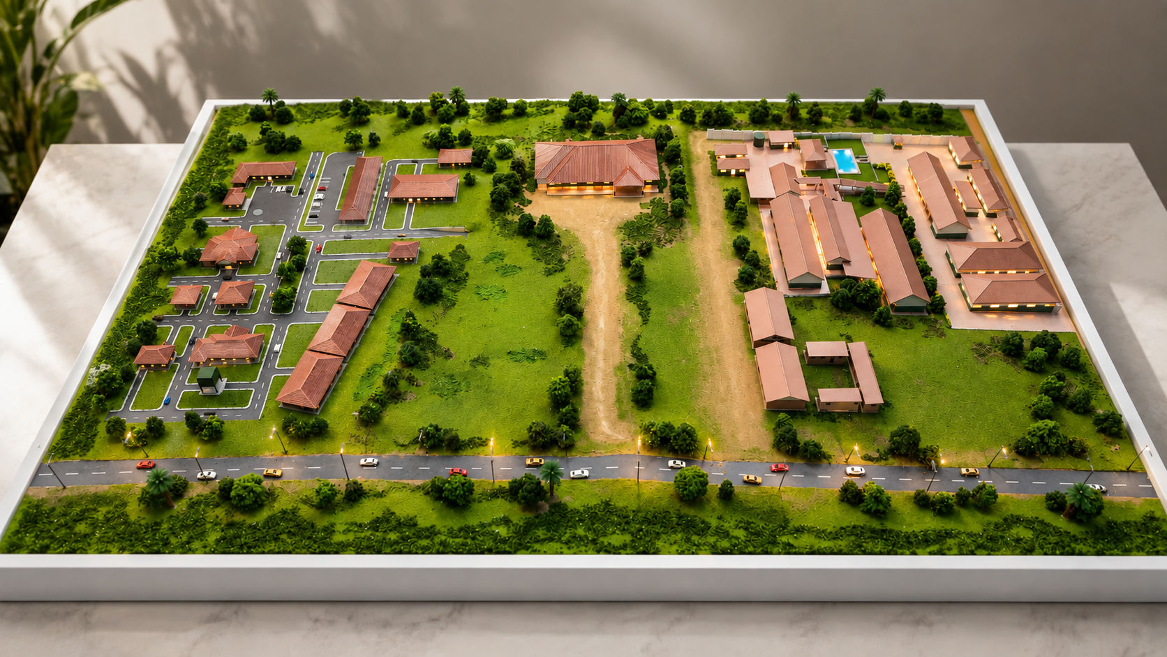 Investor presentation scale model by The Monolith